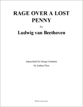Rage over a Lost Penny Orchestra sheet music cover